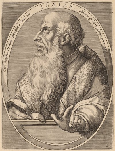 Izajasz autorstwa Theodor Galle after Jan van der Straet