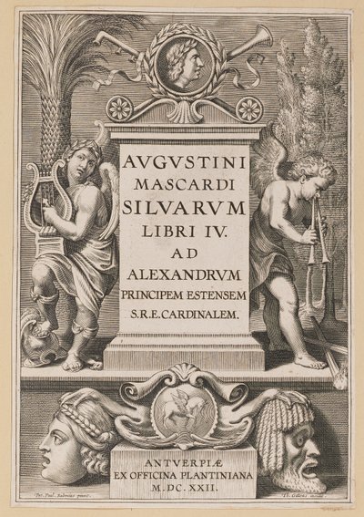 Strona tytułowa dla Agostino Mascardi, Silvarium Libri IV autorstwa Theodor Galle after Sir Peter Paul Rubens