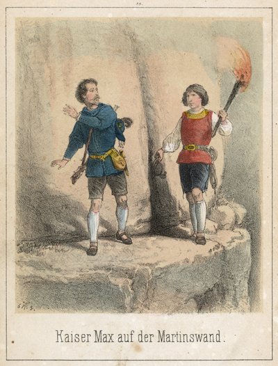 Emperor Max na Martinswall autorstwa Theodor Hosemann