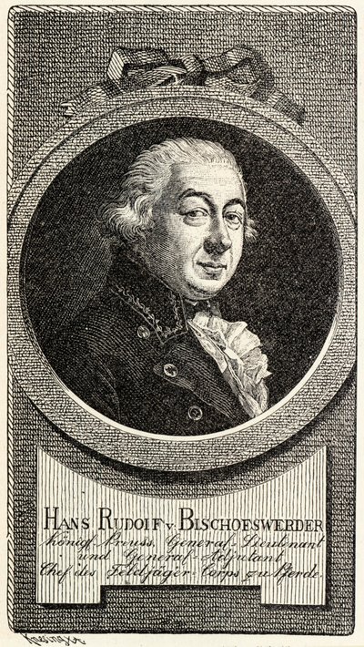 Johann Hans Rudolf von Bischoffwerder 1741-1803. autorstwa Theodor Knesing