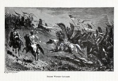 Skrzydlata kawaleria polska, 1882 r. autorstwa Theodor Knesing