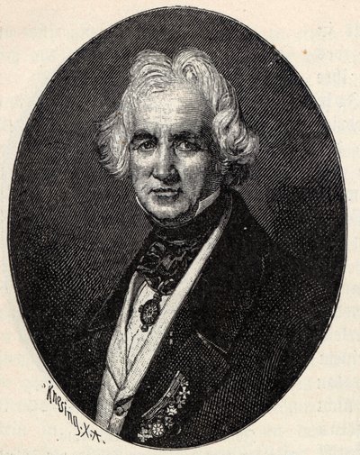 Portret rzeźbiarza Christiana Daniela Raucha 1777-1857. autorstwa Theodor Knesing