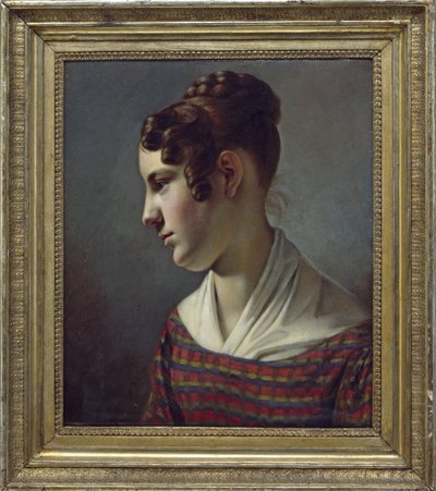 portret dziewczyny autorstwa Theodor Leopold Weller