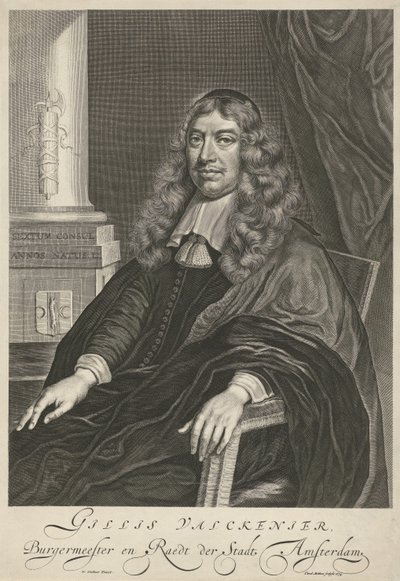 Portret Gillisa Valckeniera w wieku 50 autorstwa Theodor Matham