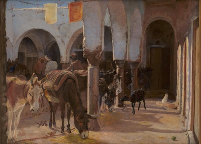 Dom osła w Tunisie autorstwa Theodor Philipsen