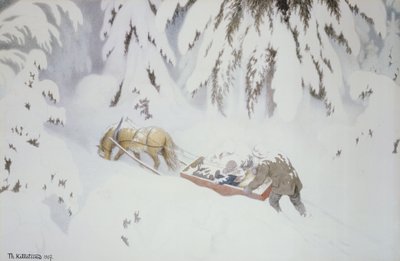 Świąteczny Troll autorstwa Theodor Kittelsen