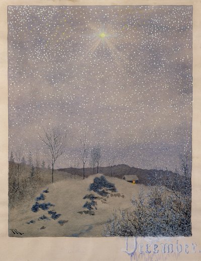 Grudzień autorstwa Theodor Kittelsen