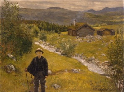 Pożegnanie mamo autorstwa Theodor Kittelsen