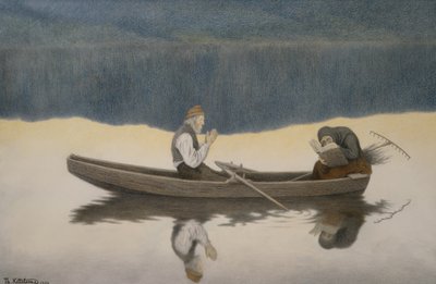 Nad morzem i rzeką autorstwa Theodor Kittelsen