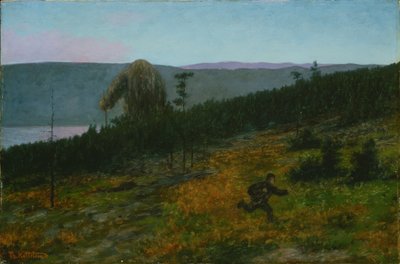 Popielny Chłopak i Troll autorstwa Theodor Kittelsen