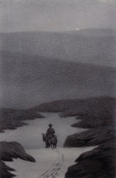 Tak, widzę coś daleko, powiedział chłopiec, jego migotanie autorstwa Theodor Kittelsen