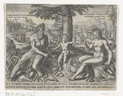 Bellenblazend jongetje Emblematy Szlachty i Powszechnej Wiedzy.../ Stam und Wapenbuchlein... (tytuł serii) autorstwa Theodor de Bry (attributed to)