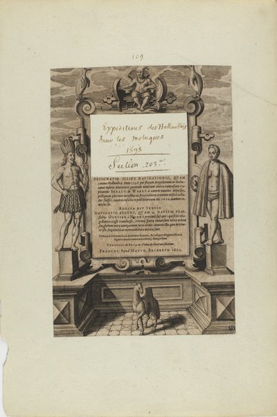 (Strona tytułowa) (z książki Americae) autorstwa Theodor de Bry