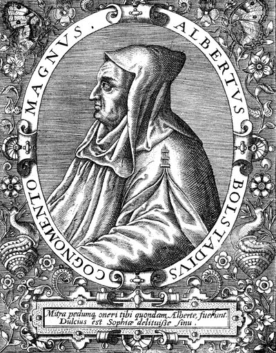 Albertus Magnus c1200-1280 dominikanin urodzony w Niemczech, koniec XVI wieku autorstwa Theodor de Bry