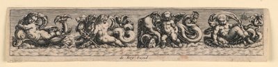 Panel dekoracyjny: Morskie potwory autorstwa Theodor de Bry