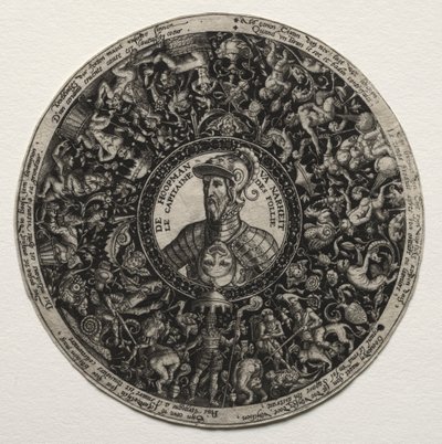 Projekt naczynia z medalionami autorstwa Theodor de Bry
