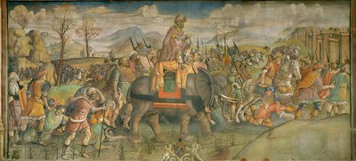 Hannibal we Włoszech Fresk ... (fresk) autorstwa Theodor de Bry
