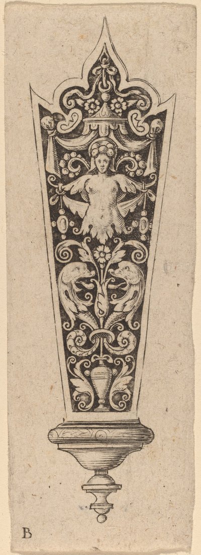 Ozdoba na rękojeść noża autorstwa Theodor de Bry
