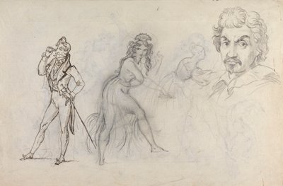 Arkusz szkiców autorstwa Theodor von Holst