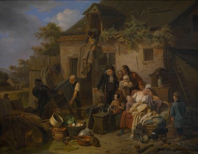 Aukcja zajętych towarów autorstwa Theodore-Joseph-Louis Geirnaert