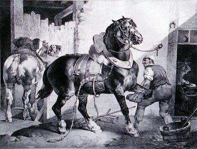 Kuźnia (lito) autorstwa Theodore (after) Gericault