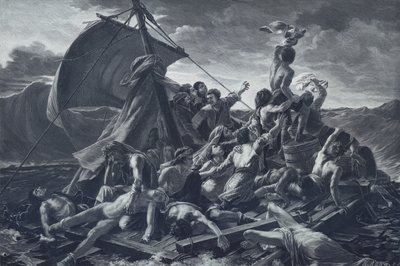 Tratwa Meduzy (lito) autorstwa Theodore (after) Gericault