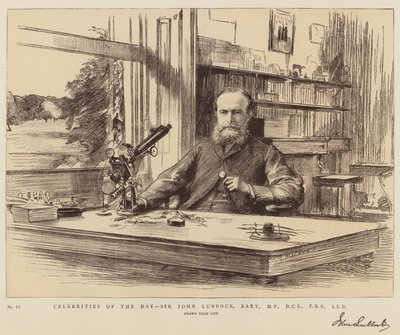 Gwiazdy Dnia, Sir John Lubbock, Baronet, MP, DCL, FRS, LLD autorstwa Theodore Blake Wirgman
