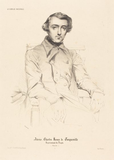 Alexis Charles Henry de Tocqueville autorstwa Théodore Chassériau