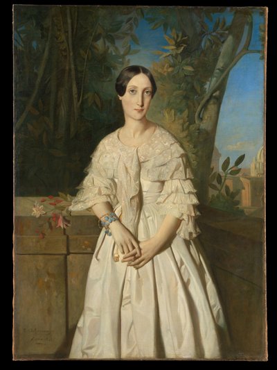 Hrabina de La Tour-Maubourg (Marie-Louise-Charlotte-Gabrielle Thomas de Pange, 1816–1850) autorstwa Théodore Chassériau