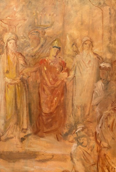 Żydowskie wesele w Konstancinie, szkic autorstwa Theodore Chasseriau