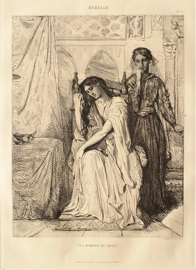 Suita Otello: nr 9 (akt 4, scena 3: Romans o wierzbie) autorstwa Théodore Chassériau