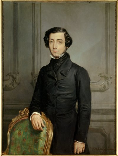 Portret Alexisa Charlesa Henri Clerala de Tocqueville (1805-1859), ministra spraw zagranicznych II Republiki Obraz Theodore Chasseriau (1819-1856) autorstwa Théodore Chassériau