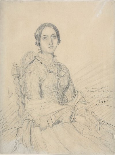 Portret baronowej Chassériau autorstwa Théodore Chassériau