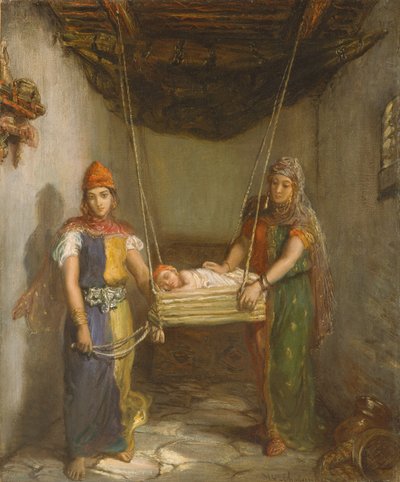 Scena w żydowskiej dzielnicy Konstantyna autorstwa Théodore Chassériau