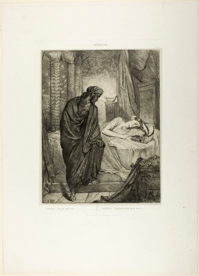 Yet She Must Die, płyta jedenasta z Otella autorstwa Théodore Chassériau