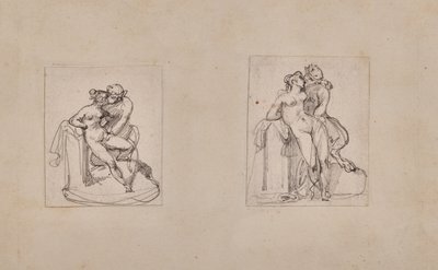 Antiope zgwałcona przez Jowisza pod postacią satyra autorstwa Theodore Gericault