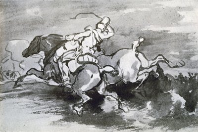 Artylerzysta prowadzący swoje konie na pole, 1913. autorstwa Theodore Gericault
