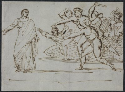 Zabójstwo Tyberiusza autorstwa Theodore Gericault