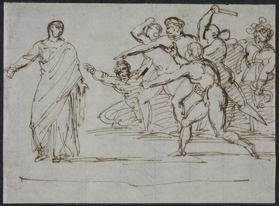 Zabójstwo Tyberiusza autorstwa Theodore Gericault
