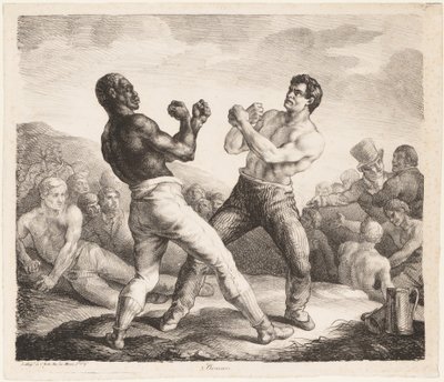 Bokserzy autorstwa Theodore Gericault