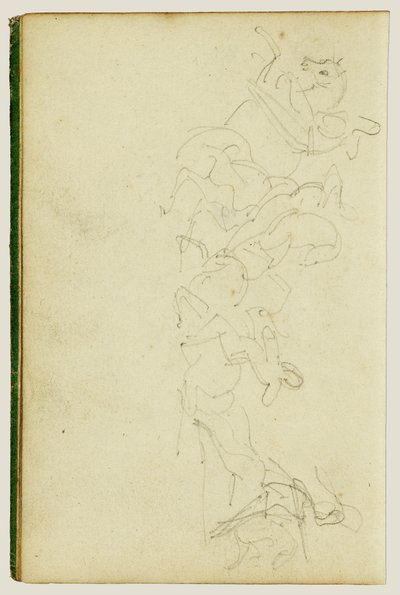 Potyczka kawalerii z udziałem czterech jeźdźców autorstwa Theodore Gericault