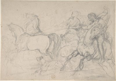 Woźnica i jeździec autorstwa Theodore Gericault