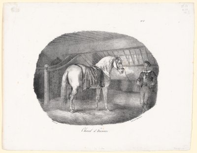 Koń hanowerski (A Hanoverian Horse) autorstwa Theodore Gericault