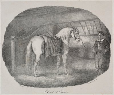 Koń hanowerski. autorstwa Theodore Gericault