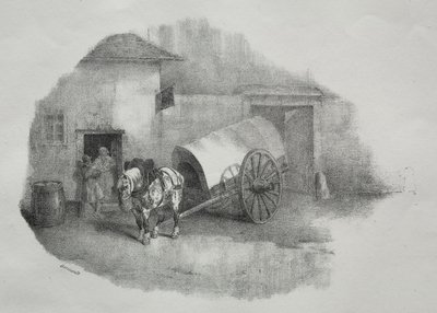 Koń powozowy wyciągnięty z mułów autorstwa Theodore Gericault