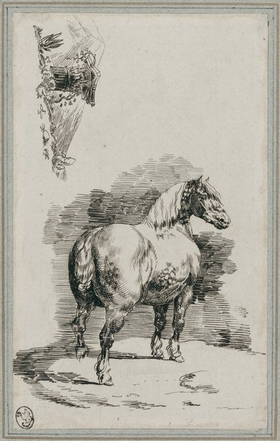 Koń szary cętkowany (A Dapple-Gray Horse) autorstwa Theodore Gericault