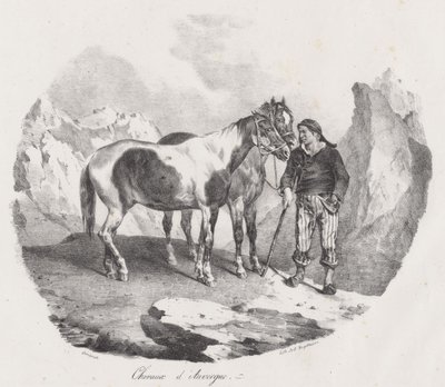 Konie z Owernii (Auvergne Horses) autorstwa Theodore Gericault