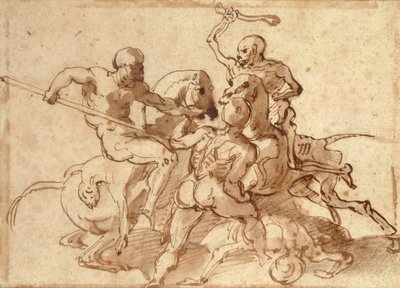Walka ze śmiercią autorstwa Theodore Gericault