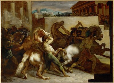 Darmowe wyścigi konne w Rzymie - Wyścigi konne w Rzymie ... autorstwa Theodore Gericault