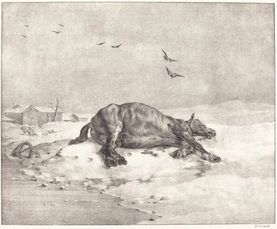 Martwy koń autorstwa Theodore Gericault